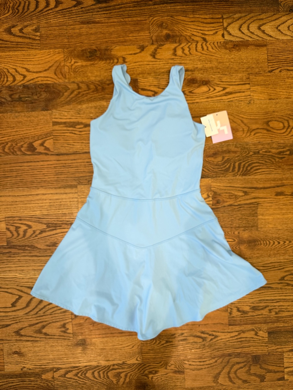 Light Blue Sleeveless Fit & Flare Dress